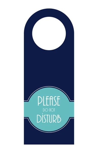 Disturb Door Hanger — Stock Vector