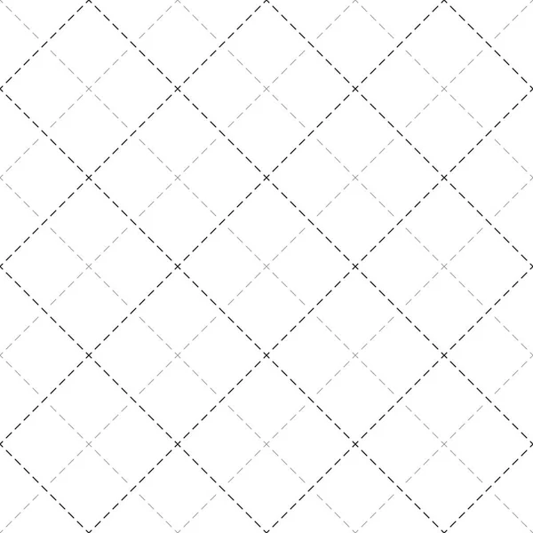 Noktalı çizgi kusursuz desen. Geometrik çizgili vektör çizimi. Tekrar eden geometrik şekiller, çapraz, köşegen noktalı çizgiler. Kusursuz kumaş dokusu. Minimalizm arka planı. Siyah ve beyaz.