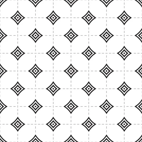 Kusursuz geometrik desen. Noktalı ve çapraz çizgilerin kusursuz arkaplanı. Geometrik şekiller, çapraz, daire, eşkenar dörtgen, köşegen noktalı çizgi. Tekstil baskısı için tek renkli duvar kağıdı.
