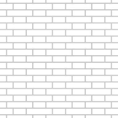 Tuğla dokusu kusursuz desen. Flaman tuğla bağının dekoratif görünüşü. Geleneksel duvar tasarımı. Kusursuz tek renkli vektör çizimi.