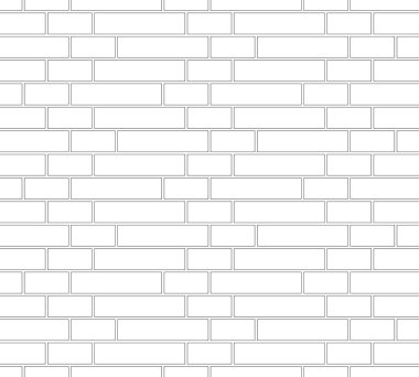 Tuğla dokusu kusursuz desen. Gotik tuğla bağının basit bir görüntüsü. Zigzag duvarcılık tasarımı. Kusursuz tek renkli vektör çizimi.