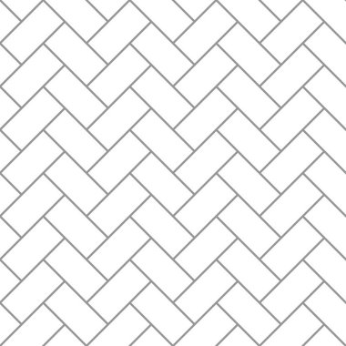 Tuğla dokusu kusursuz desen. Kelle Tuğlası Bond 'un basit görünüşü. Zigzag duvarcılık tasarımı. Kusursuz tek renkli vektör çizimi.