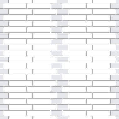 Tuğla dokusu kusursuz desen. Silezya tuğla bağının dekoratif görünüşü. Geleneksel duvar tasarımı. Kusursuz tek renkli vektör çizimi