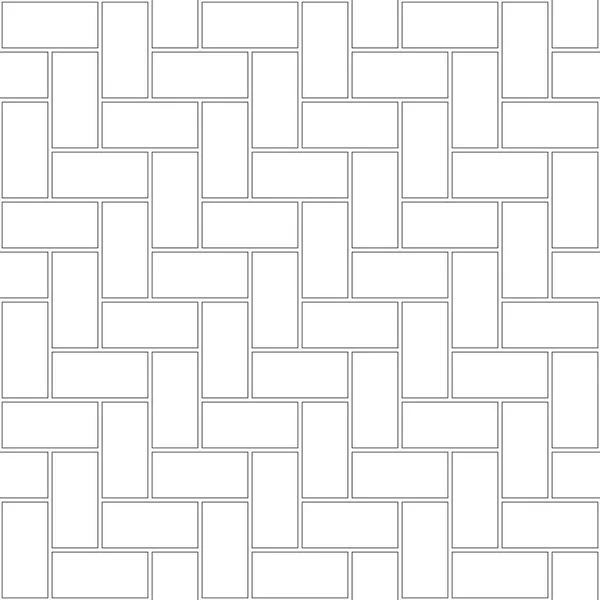 Tuğla dokusu kusursuz desen. Kelle Tuğlası Bond 'un basit görünüşü. Zigzag duvarcılık tasarımı. Kusursuz tek renkli vektör çizimi.
