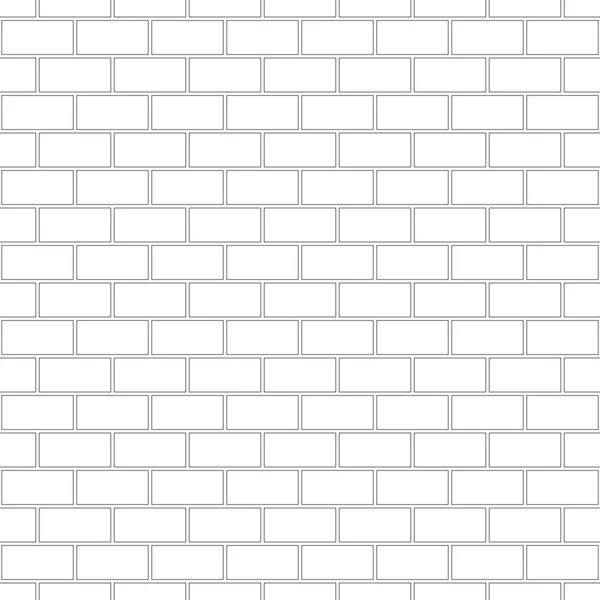 Brickwork Textuur Naadloos Patroon Eenvoudige Verschijning Van Header Brick Bond — Stockvector