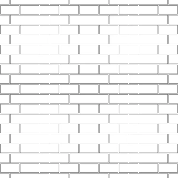 Brickwork Textuur Naadloos Patroon Eenvoudige Verschijning Van Holland Baksteen Bond — Stockvector
