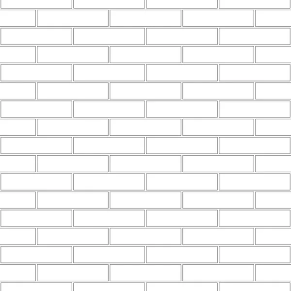 Tuğla dokusu kusursuz desen. Sedye tuğlası bağının basit bir görüntüsü. Geleneksel duvar tasarımı. Kusursuz tek renkli vektör çizimi.