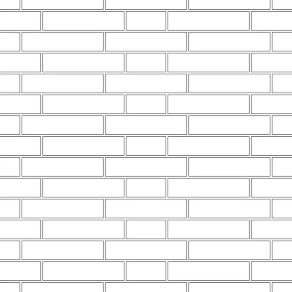 Tuğla dokusu kusursuz desen. Sussex Brick Bond 'un basit görünüşü. Geleneksel duvar tasarımı. Kusursuz tek renkli vektör çizimi.