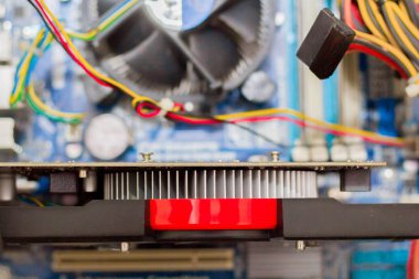 Elektronik pano, bilgisayar yönetim kurulu yakın çekim çip