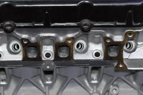 Close-up motor do carro vista seccional — Fotografia de Stock
