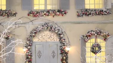 Noel. Noel oyuncakları ile oda dekorasyonu.