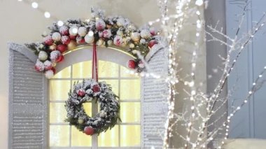 Noel. Noel oyuncakları ile oda dekorasyonu.