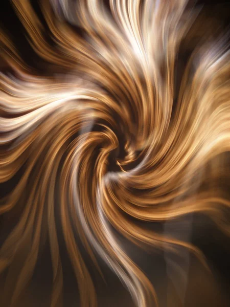 Mystieke abstracte achtergrond, wazig oranje lijnen in beweging — Stockfoto