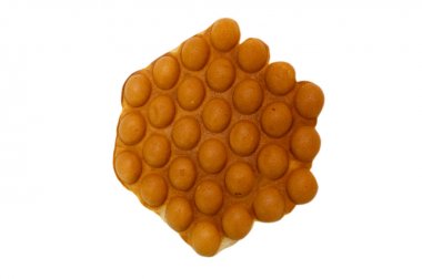 Hong Kong waffle beyaz arka planda izole