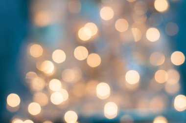 Bulanık bokeh, Noel çelenk Şenlikli Noel arka plan