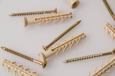 Beyaz arkaplanda bir sürü pencere, üst görünüm, desen.