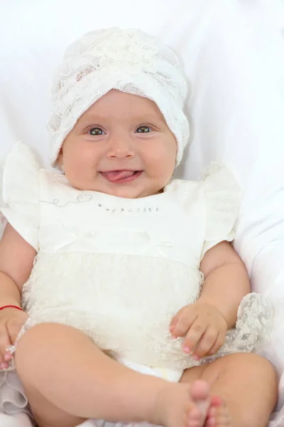 Bir Şirin Bebek Bebek Kız Portresi — Stok fotoğraf