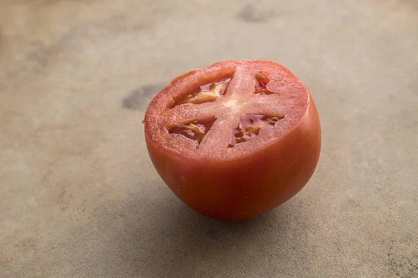 部分切片番茄的特写. — 图库照片