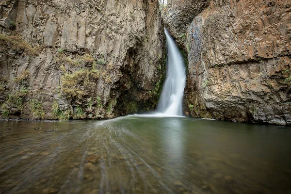 Den Vackra Hawk Creek Falls Nordväst Davenport Washington Nära Spokane — Stockfoto