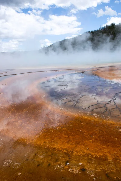 Nagy Prizmás Medence Yellowstone Nemzeti Parkban — Stock Fotó