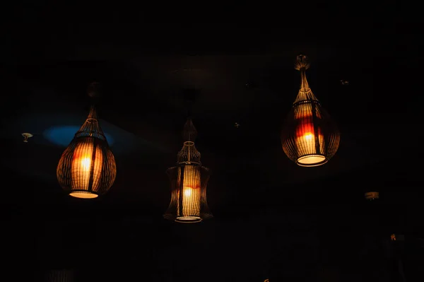 Altın Sanat Retro Antika Tavan Işık Kapatın — Stok fotoğraf