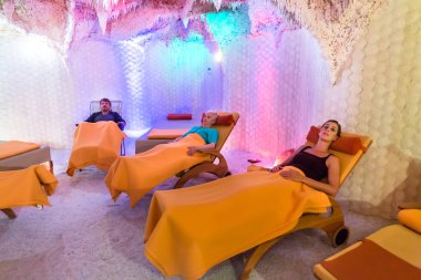 İnsanlarda lüks spa rahatlatıcı