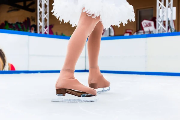 Low section of a figure ice skater — Stock Photo, Image