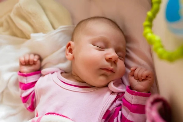 Close-up of newborn baby sleeping — Stock Photo, Image