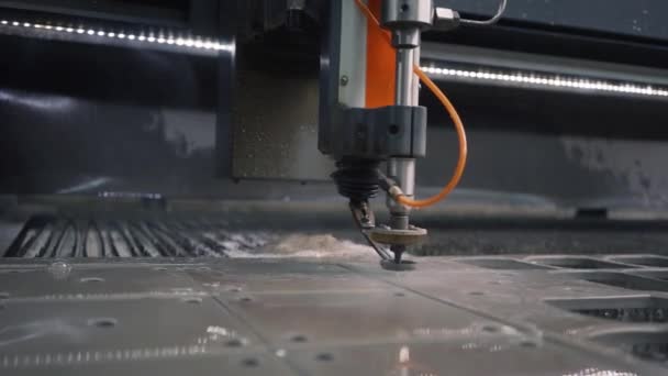 Water jet cutting machine — Stock Video