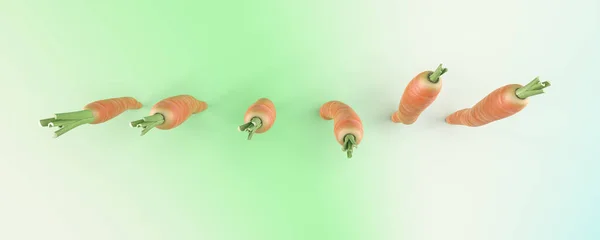 Illustration Concept Alimentation Saine Carotte — Photo