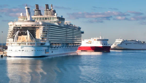 Kreuzfahrt Hafen Von Palma Mallorca Spanien — Stockfoto