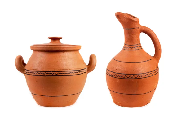 Georgian Clay Pottery White — Stock Photo, Image