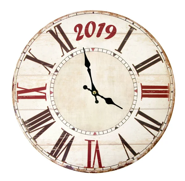 Reloj Con Próximo Año Nuevo —  Fotos de Stock