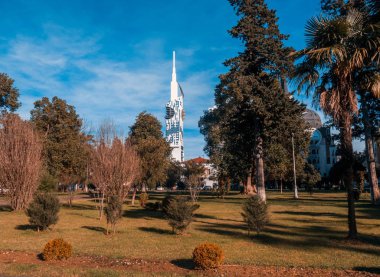 Batum, Gürcistan Batum, Georgia - 11 Ocak 2019: Modern mimari