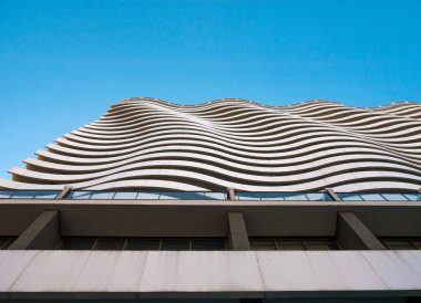 Batum, Gürcistan Batum, Georgia - 12 Ocak 2019: Modern mimari