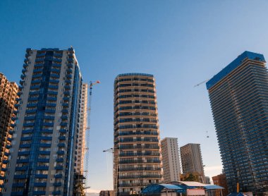 Batum, Gürcistan Batum, Georgia - 12 Ocak 2019: Modern mimari