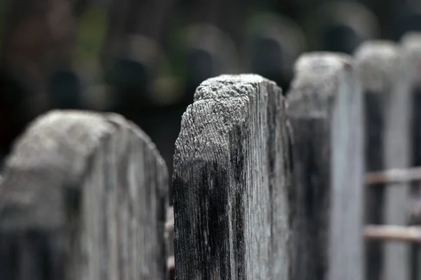 Wooden fence in the country — Stock Photo, Image
