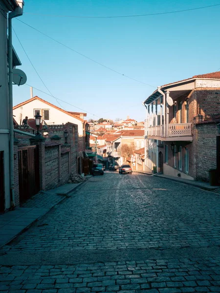 Sighnaghi, Kakheti, Georgia - 4 de marzo de 2019: Famoso resort Signaghi en Georgia, Ciudad del amor — Foto de Stock