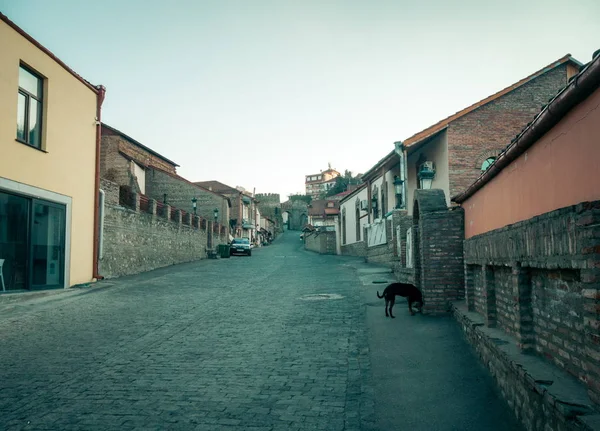 Sighnaghi, Kakheti, Geórgia - 4 de março de 2019: Famoso resort Signaghi na Geórgia, Cidade do amor — Fotografia de Stock