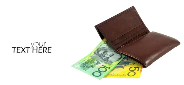 Australisches Geld Nahaufnahme mit dem Kopierraum — Stockfoto