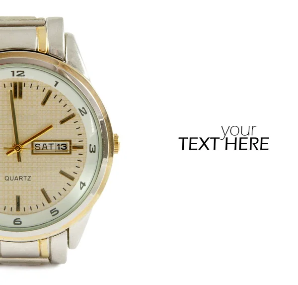 Elegante Armbanduhr mit Kopierraum — Stockfoto