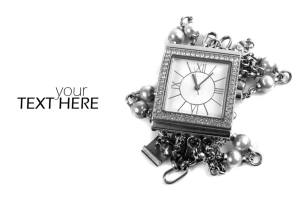 Elegant horloge met de Kopieer ruimte — Stockfoto