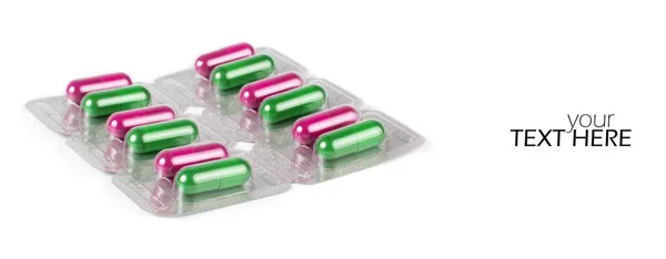 Лекарственные таблетки с копировальным пространством — стоковое фото