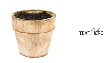 Topraklı tencere ve kopyalama alanı