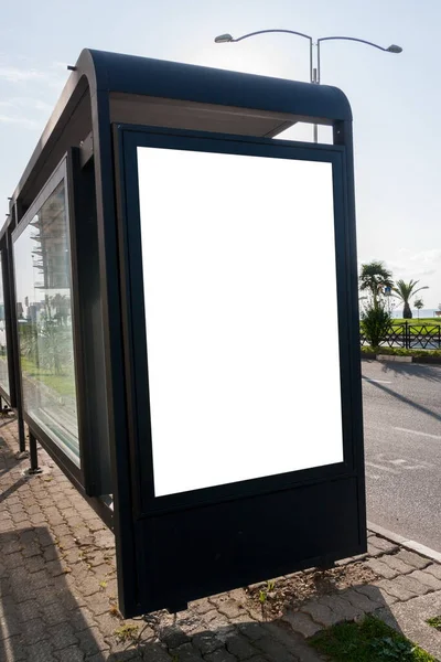 Billboard Przystanku Autobusowym Batumi Gruzja — Zdjęcie stockowe