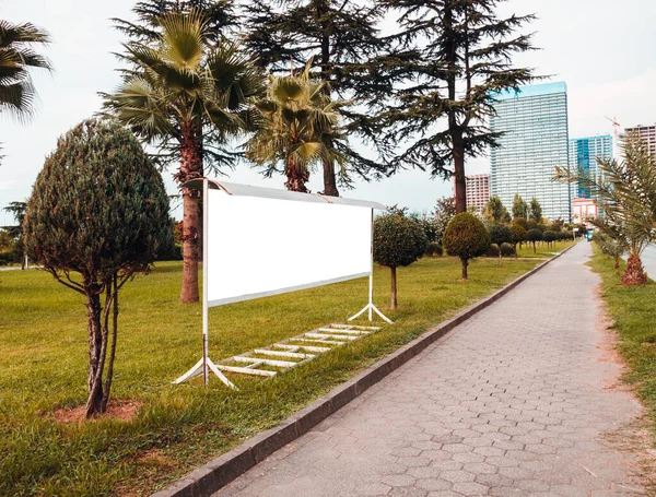 Billboard Close Het Park Batumi Georgië — Stockfoto