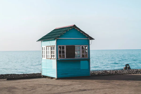 Vecchio Negozio Gelati Sulla Spiaggia — Foto Stock