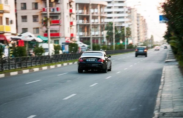 Det Batumi Georgien September 2020 Biltrafik Kvällen Batumi Georgien — Stockfoto