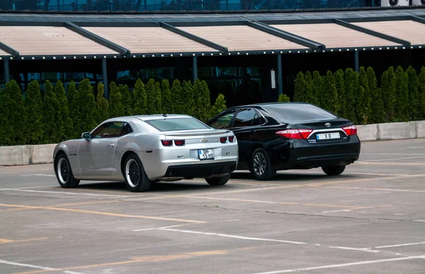 Batumi Geórgia Outubro 2020 Carros Estacionamento Batumi Georgia — Fotografia de Stock