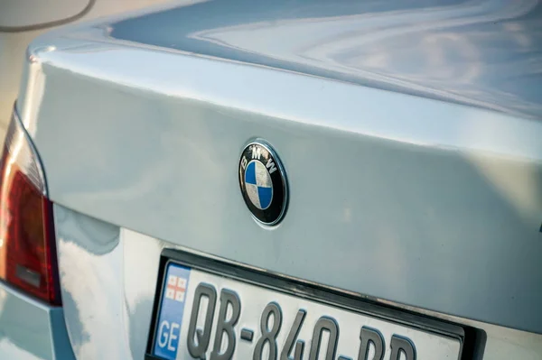 Batumi Georgia Října 2020 Logo Bmw Autě Batumu — Stock fotografie